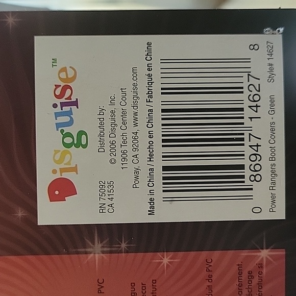 Power Rangers Mystic Force  Green Power Rangers boot covers 4+ yrs old   +1 gluv - Picture 4 of 6